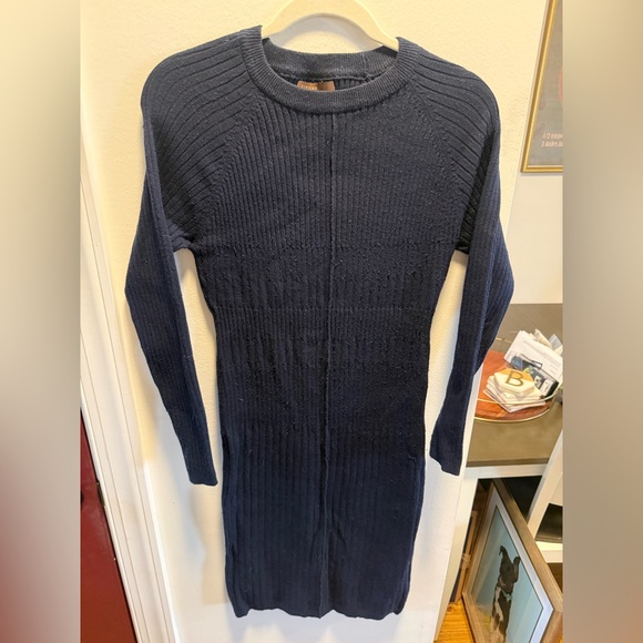 Kerisma Dresses & Skirts - Kerisma Midnight Blue Crew Neck Sweater Dress - size S/M